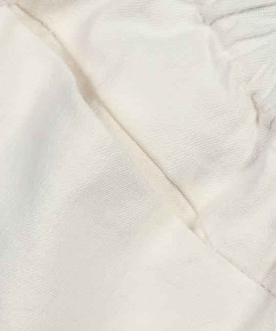 麻混ストレッチ 2タック イージー ホワイトデニム 【WEB限定アイテム】