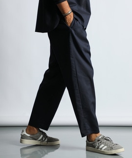 セットアップ 麻混COOLMAXイージーワイドパンツ