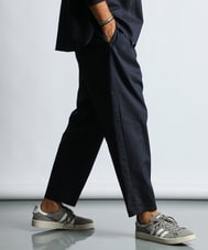 セットアップ 麻混COOLMAXイージーワイドパンツ