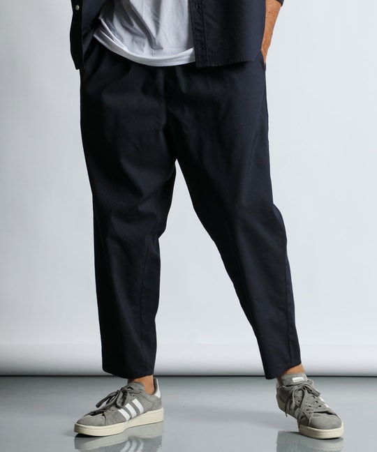 セットアップ 麻混COOLMAXイージーワイドパンツ