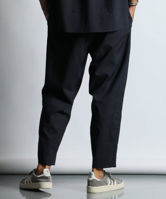 セットアップ 麻混COOLMAXイージーワイドパンツ