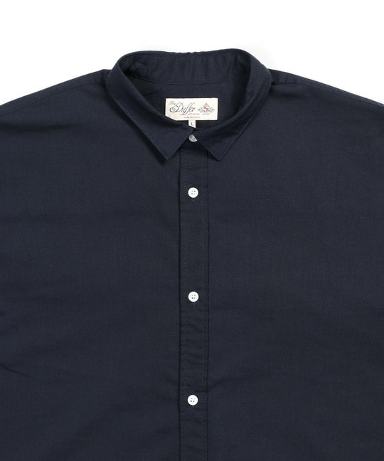 セットアップ 麻混COOLMAXリブ袖シャツ