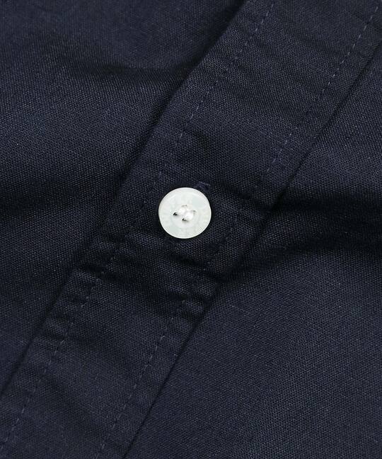 セットアップ 麻混COOLMAXリブ袖シャツ