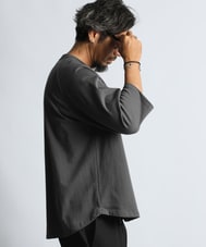 2重編み ラグランスリーブ 7分袖Tシャツ
