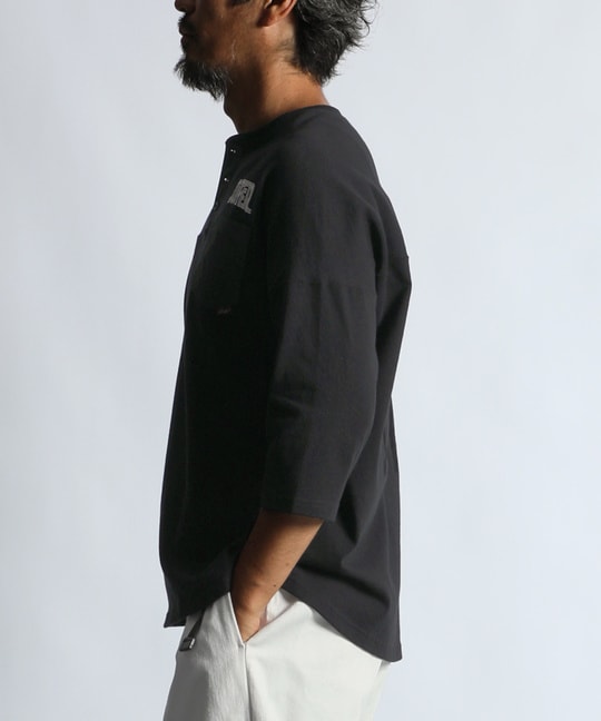 7分袖 ヘンリーネック アーカイブTシャツ