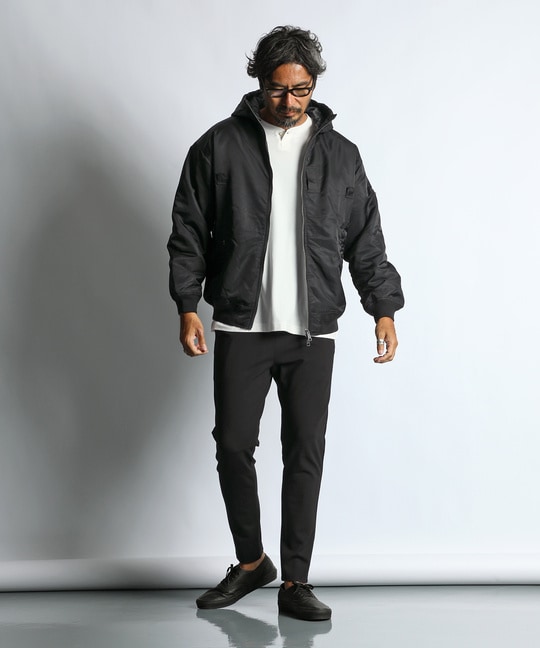 セットアップ ウエストラインリブ スリムパンツ 【WEB限定アイテム】