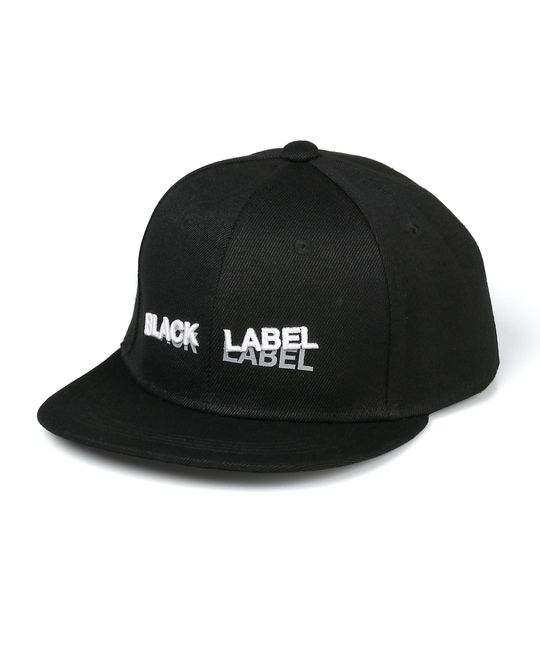 〔BLACK LABEL〕：オリジナル フラットバイザー キャップ