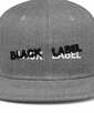 〔BLACK LABEL〕：オリジナル フラットバイザー キャップ