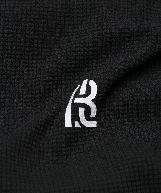 〔BLACK LABEL〕：ワッフル素材ロングスリーブTシャツ