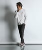 〔BLACK LABEL〕：ワッフル素材ロングスリーブTシャツ