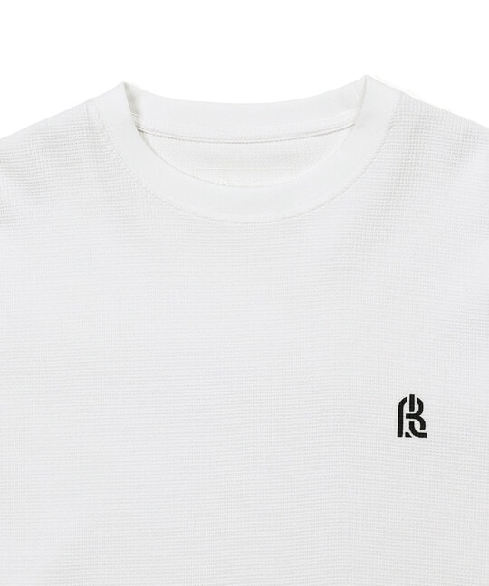 〔BLACK LABEL〕：ワッフル素材ロングスリーブTシャツ