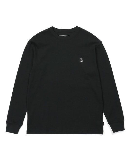 〔BLACK LABEL〕：ワッフル素材ロングスリーブTシャツ