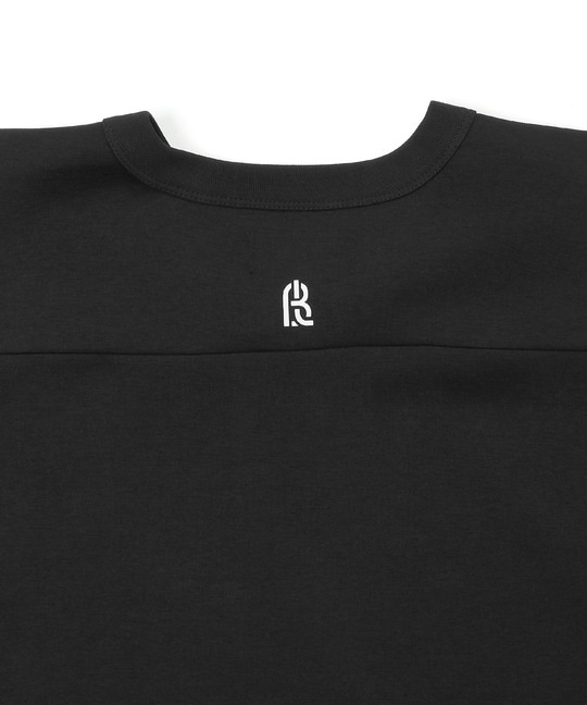〔BLACK LABEL〕：セットアップ ポンチ素材 7分袖Tシャツ