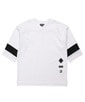 〔BLACK LABEL〕：セットアップ ポンチ素材 7分袖Tシャツ