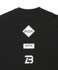 〔BLACK LABEL〕：セットアップ ポンチ素材 ラウンドヘム 7分袖Tシャツ