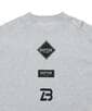 〔BLACK LABEL〕：セットアップ ポンチ素材 ラウンドヘム 7分袖Tシャツ