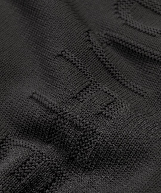 〔BLACK LABEL〕：ドライタッチ ウォッシャブル テックニット