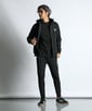 〔BLACK LABEL〕：セットアップ ダンボールニット スリムパンツ