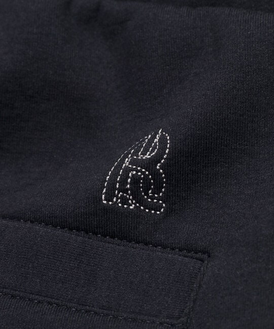 〔BLACK LABEL〕：セットアップ ダンボールニット スリムパンツ