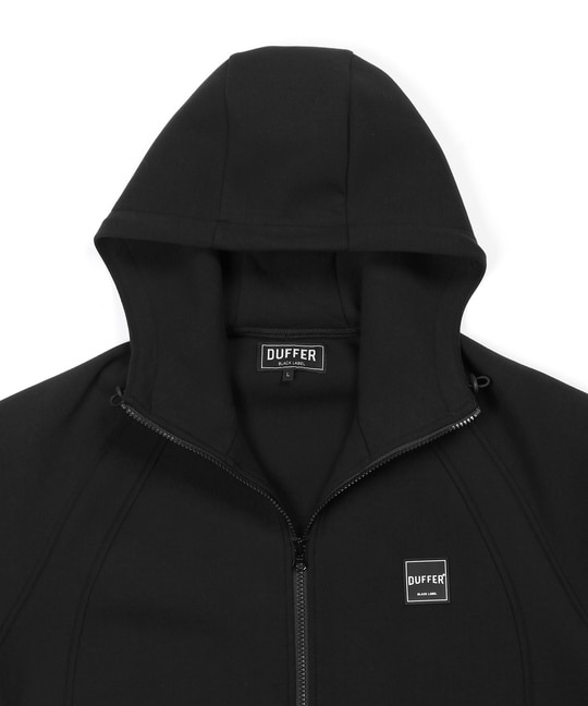 〔BLACK LABEL〕：セットアップ ダンボールニット ジップパーカー