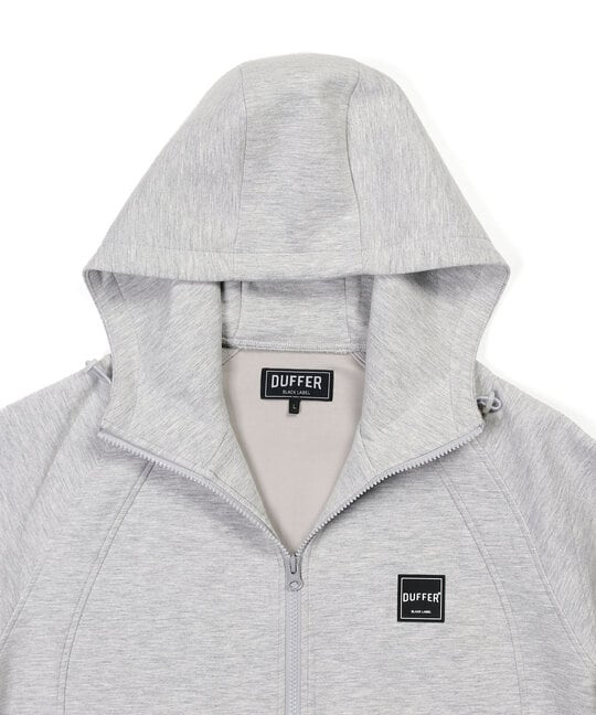 〔BLACK LABEL〕：セットアップ ダンボールニット ジップパーカー