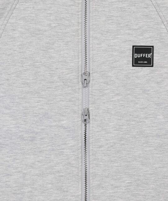 〔BLACK LABEL〕：セットアップ ダンボールニット ジップパーカー