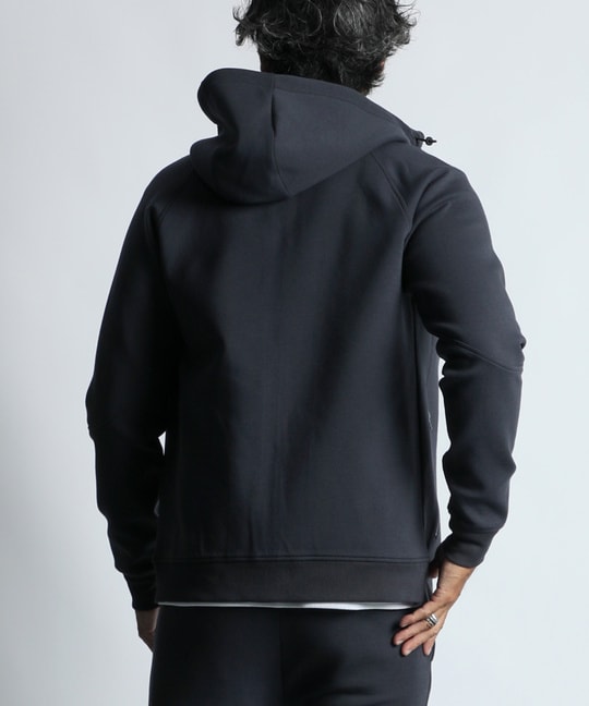 〔BLACK LABEL〕：セットアップ ダンボールニット ジップパーカー