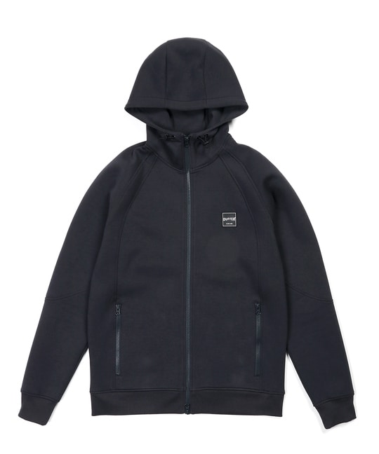 〔BLACK LABEL〕：セットアップ ダンボールニット ジップパーカー