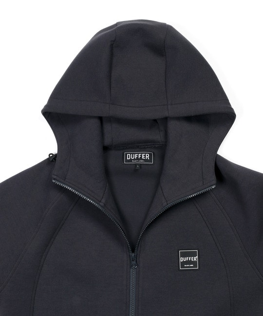〔BLACK LABEL〕：セットアップ ダンボールニット ジップパーカー