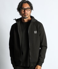 〔BLACK LABEL〕：セットアップ ダンボールニット ジップパーカー
