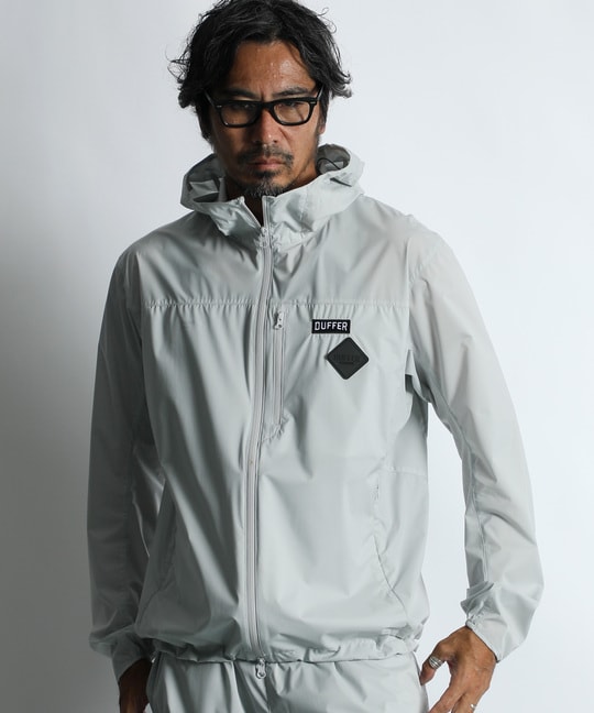 〔BLACK LABEL〕：セットアップ 2層構造パーテックス　ライトシェルパーカー