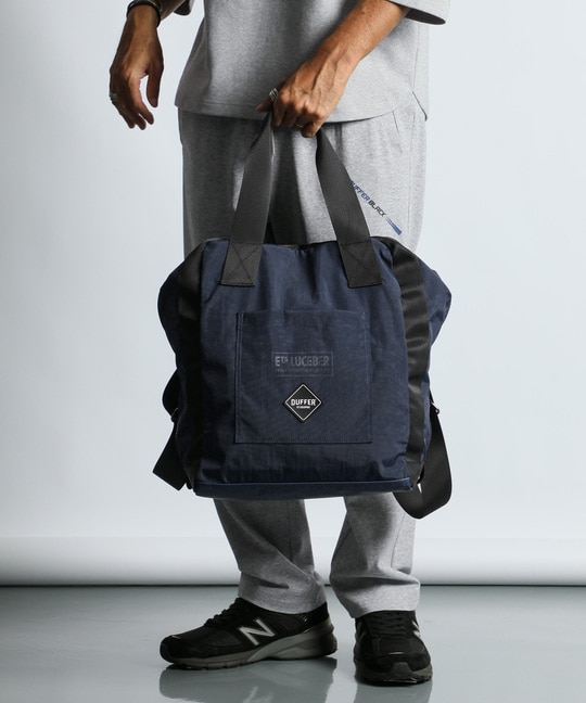LUCEBER × BLACK LABEL：ルースバー別注 2ウェイ パラシュートバッグ