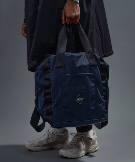 LUCEBER × BLACK LABEL：ルースバー別注 2ウェイ パラシュートバッグ
