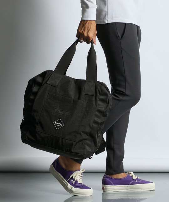 LUCEBER × BLACK LABEL：ルースバー別注 2ウェイ パラシュートバッグ
