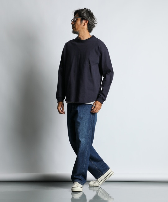 14オンス コーンデニム ワイドジーンズ