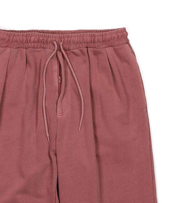 ピグメント加工 スウェット バギーパンツ