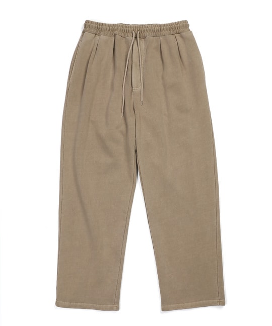 ピグメント加工 スウェット バギーパンツ