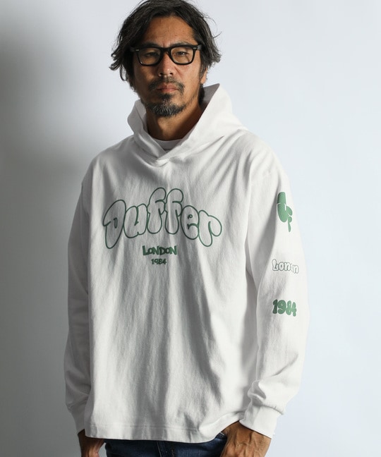 グラフィティフォント プルオーバーパーカー