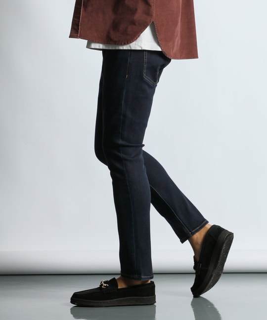 定番 ワンウォッシュ スリムジーンズ