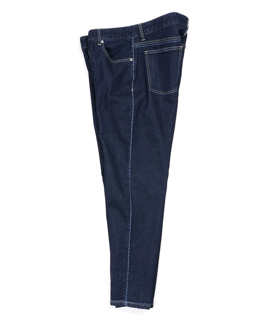 超伸縮「ガムストレッチ デニム」レーザー加工 ブルーデニム