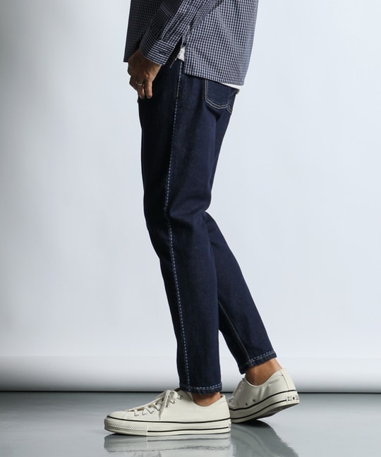 超伸縮「ガムストレッチ デニム」レーザー加工 ブルーデニム