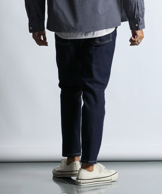 超伸縮「ガムストレッチ デニム」レーザー加工 ブルーデニム