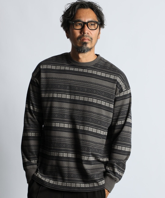 オリジナル ジャガード ロンTEE