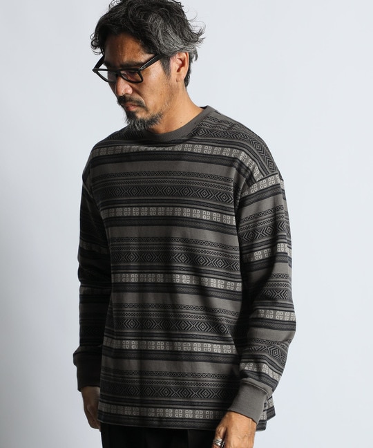 オリジナル ジャガード ロンTEE