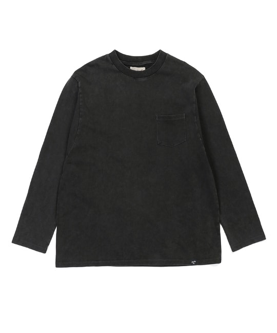 ポンチ素材 スノー加工 ルーズフィットロンTEE