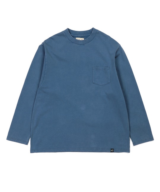 ポンチ素材 スノー加工 ルーズフィットロンTEE