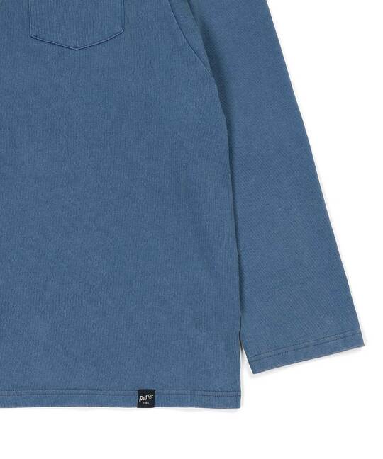 ポンチ素材 スノー加工 ルーズフィットロンTEE