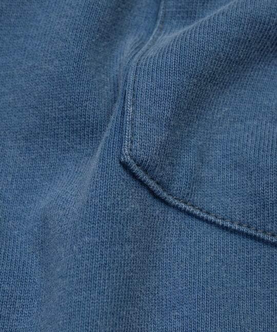 ポンチ素材 スノー加工 ルーズフィットロンTEE