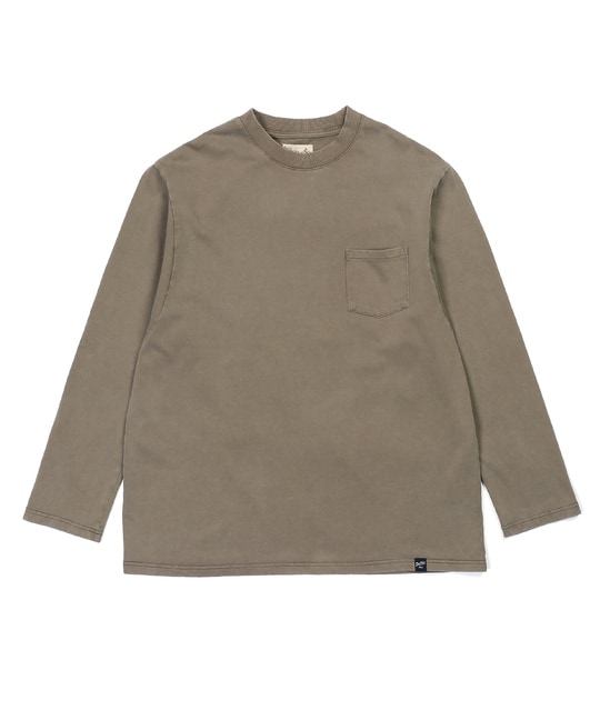 ポンチ素材 スノー加工 ルーズフィットロンTEE