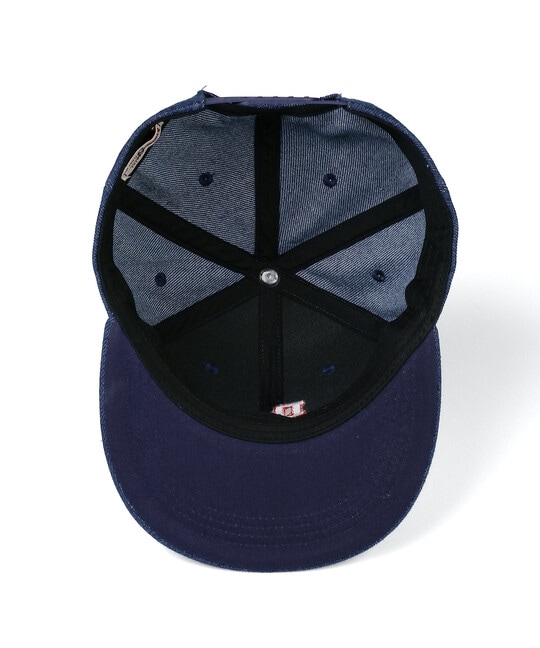 オリジナル デニム フラットバイザーキャップ